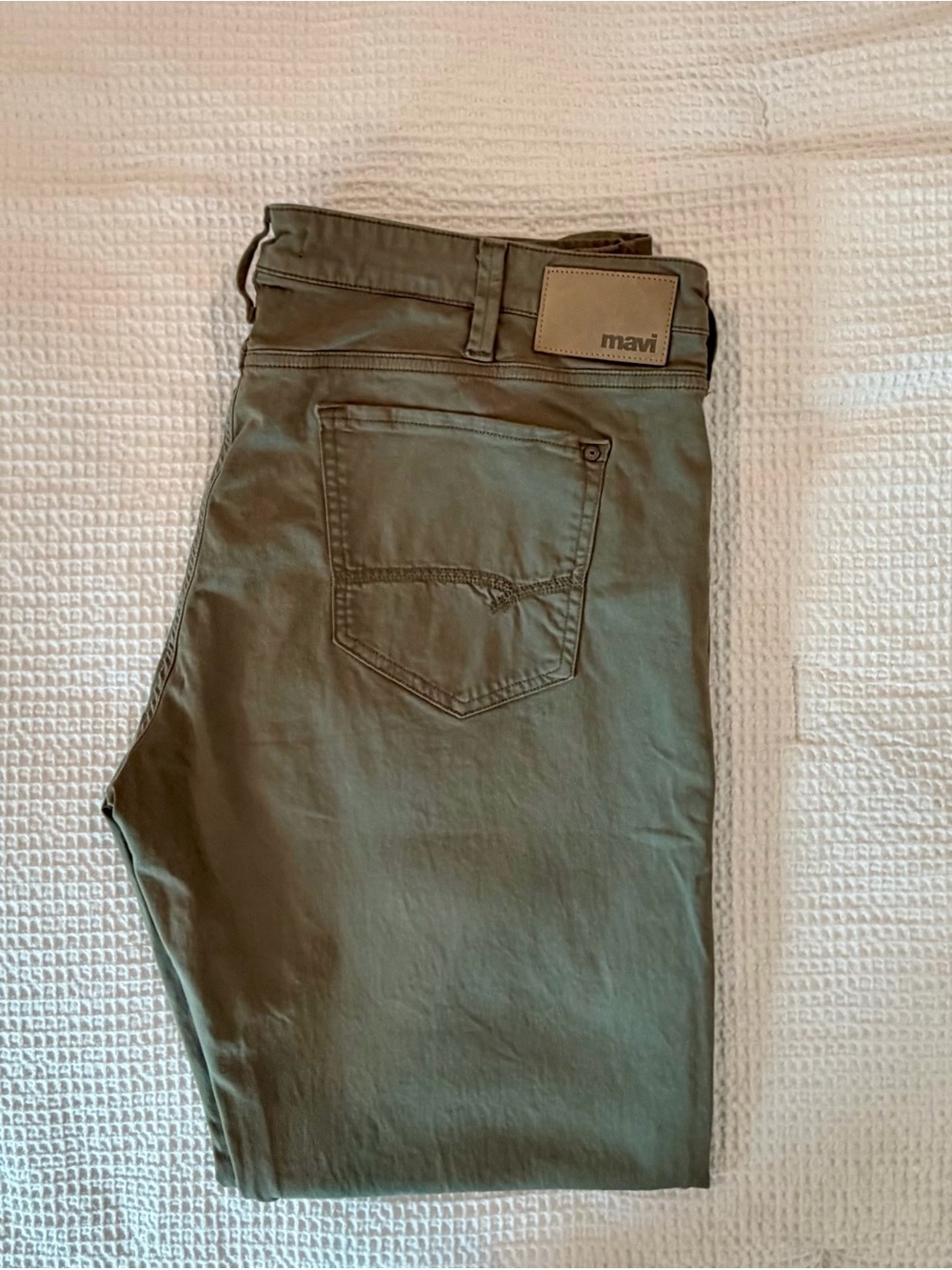 Mavi Men's Slim Straight Olive-Tone Jeans
